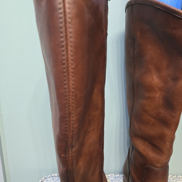 Frye Women's Brown Heeled Boots - Picture 8 of 16